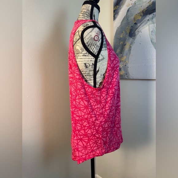 BCG Pink Geometric Pink Sleeveless Athletic TankTop Size Medium - Picture 2 of 8